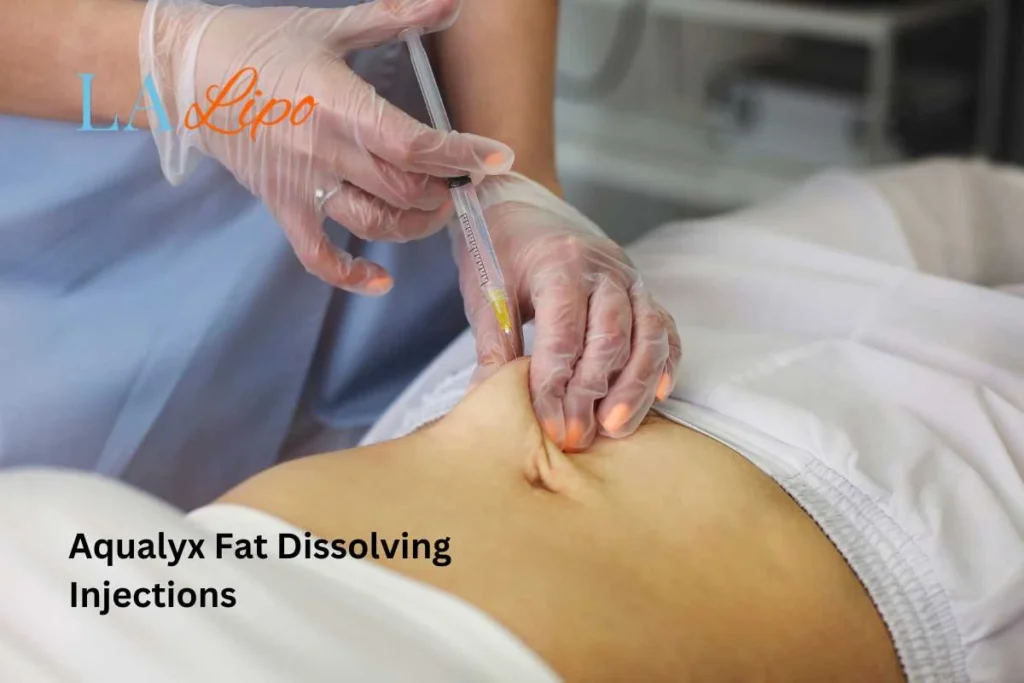 woman having fat dissolving injections Greater London (Merton) in the stomach