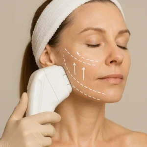 Woman having HI-FU to reduce wrinkles call LA LIPO Greater London (Merton) Now!