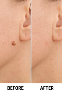 Skin tags removal Greater London (Merton) before and after