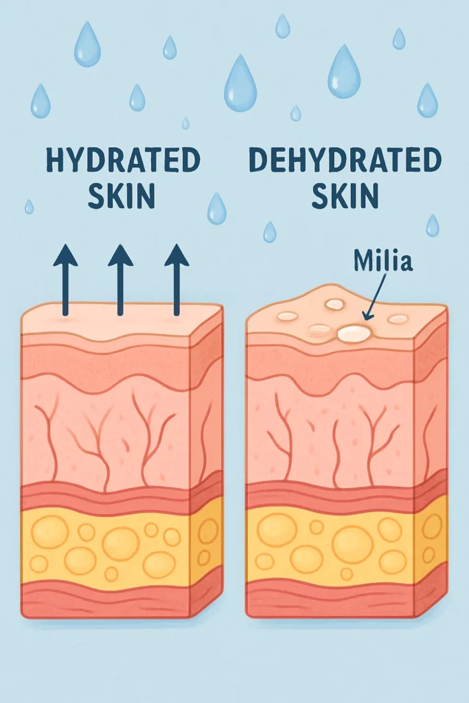 The importance of hydration and milia production Greater London (Merton)