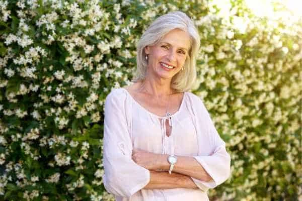Older woman happy with urinary incontinence treatment Greater London (Merton)