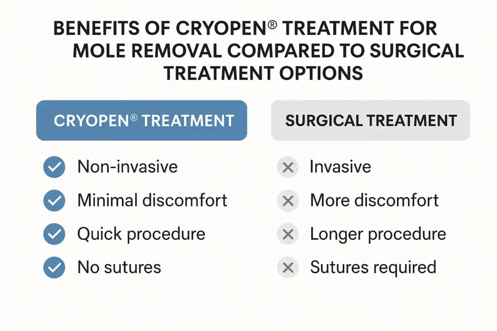 Benefits of facial mole removal Greater London (Merton) - call our team today to book a consultation