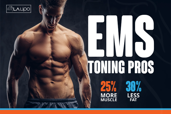 Image of man with sculpted stomach showing the fat loss and muscle gain of LA-EMS Body Sculpting Treatment Greater London (Merton)