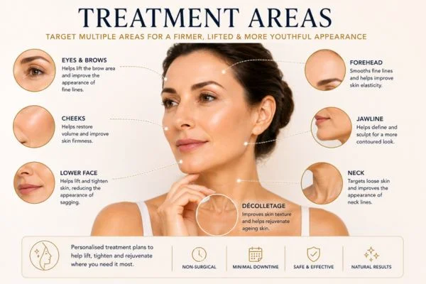 Areas of treatment for the ultimate lift tighten treatment Greater London (Merton)