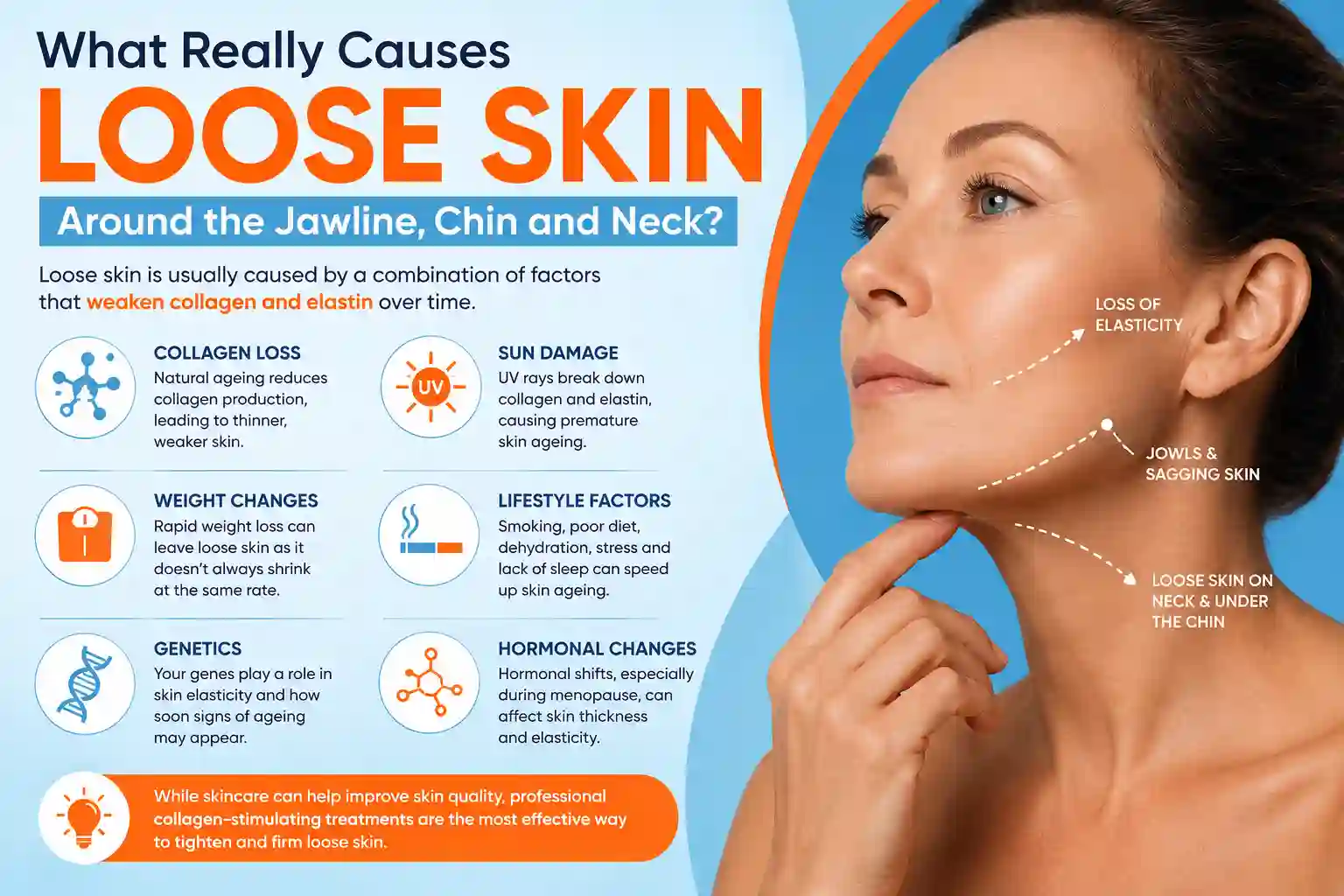 What Really Causes Loose Skin Around the Jawline, Chin and Neck Greater London (Merton)?